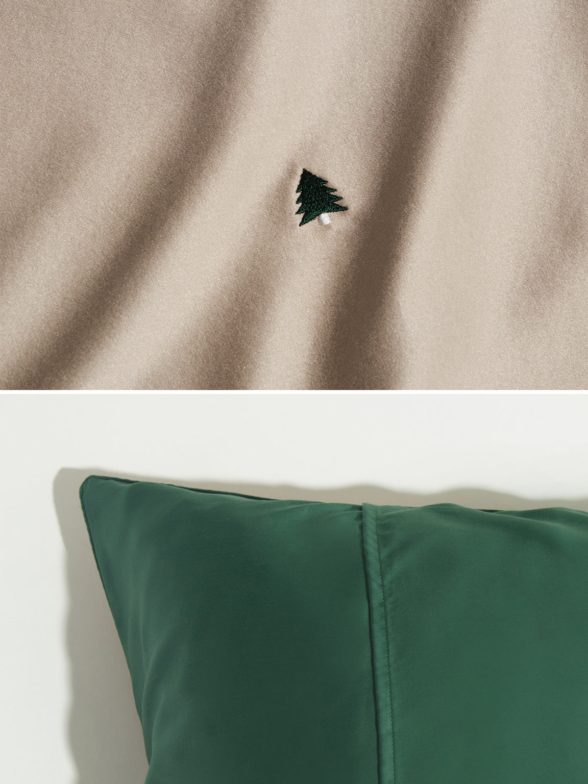 "Evergreen" Silk Pillowcase