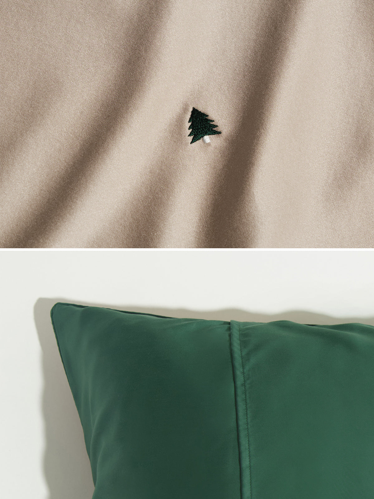 "Evergreen" Silk Pillowcase - LOST PATTERN Pillowcase