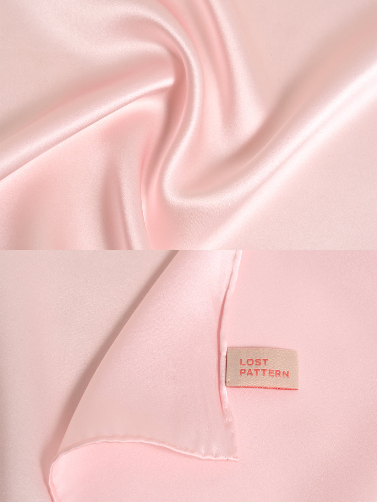 "Dapper Fold" Silk Pocket Square - Light Pink