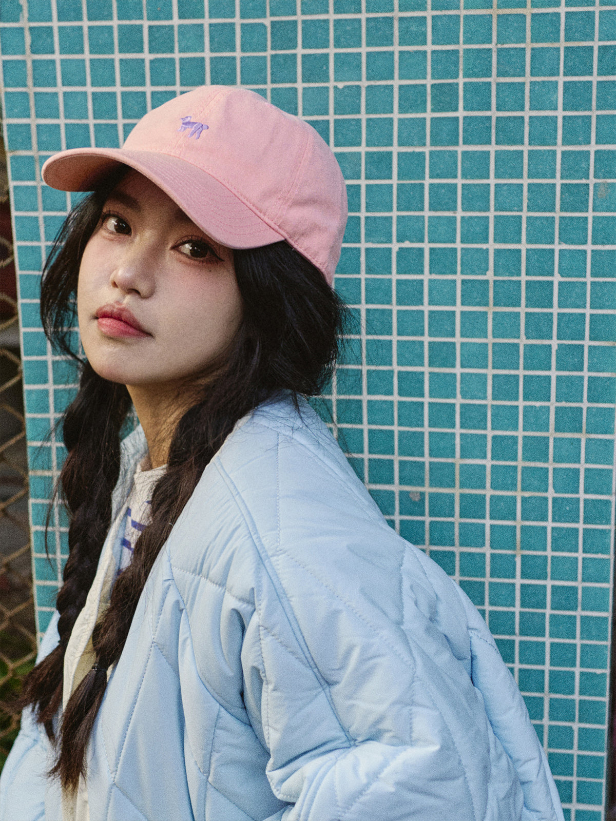 "Pan Pan" Baseball Cap - Light Pink