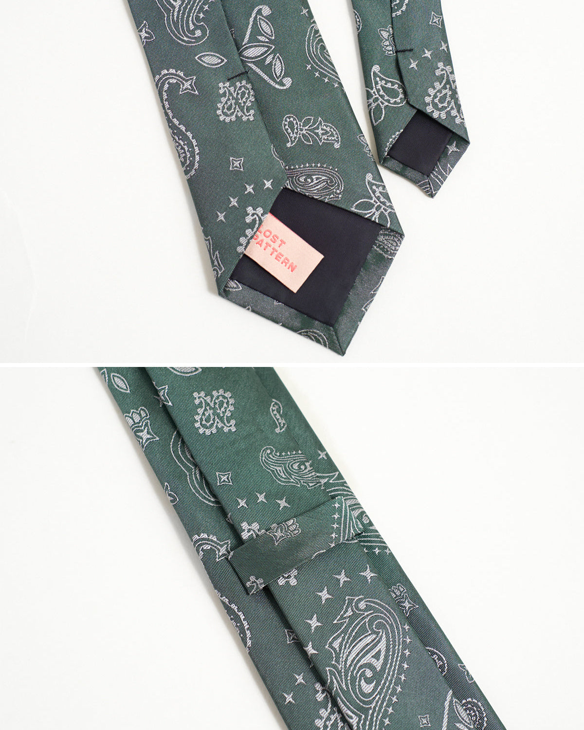 “Paisley" Silk Jacquard Tie - Green