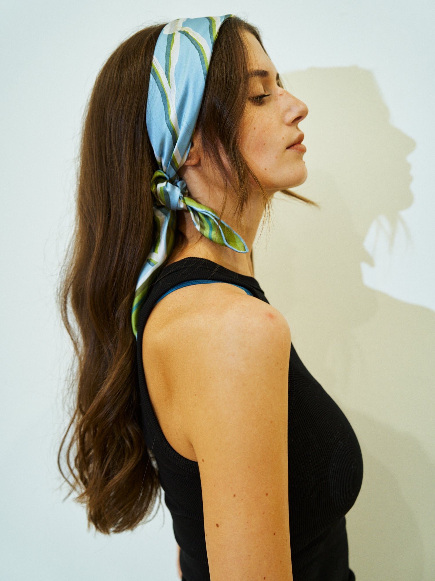 Lost Pattern x NYBG "Desert Lily" Silk Bandana Scarf