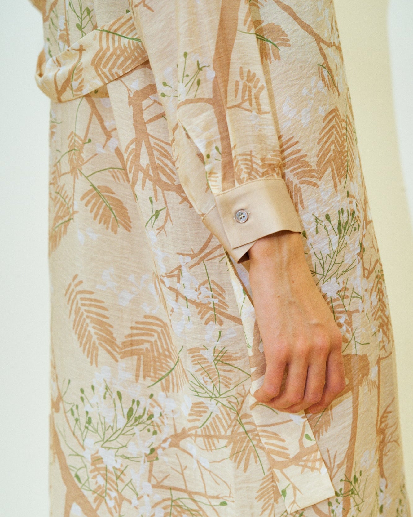 "Coco Dream" Belted Kaftan Dress - Beige