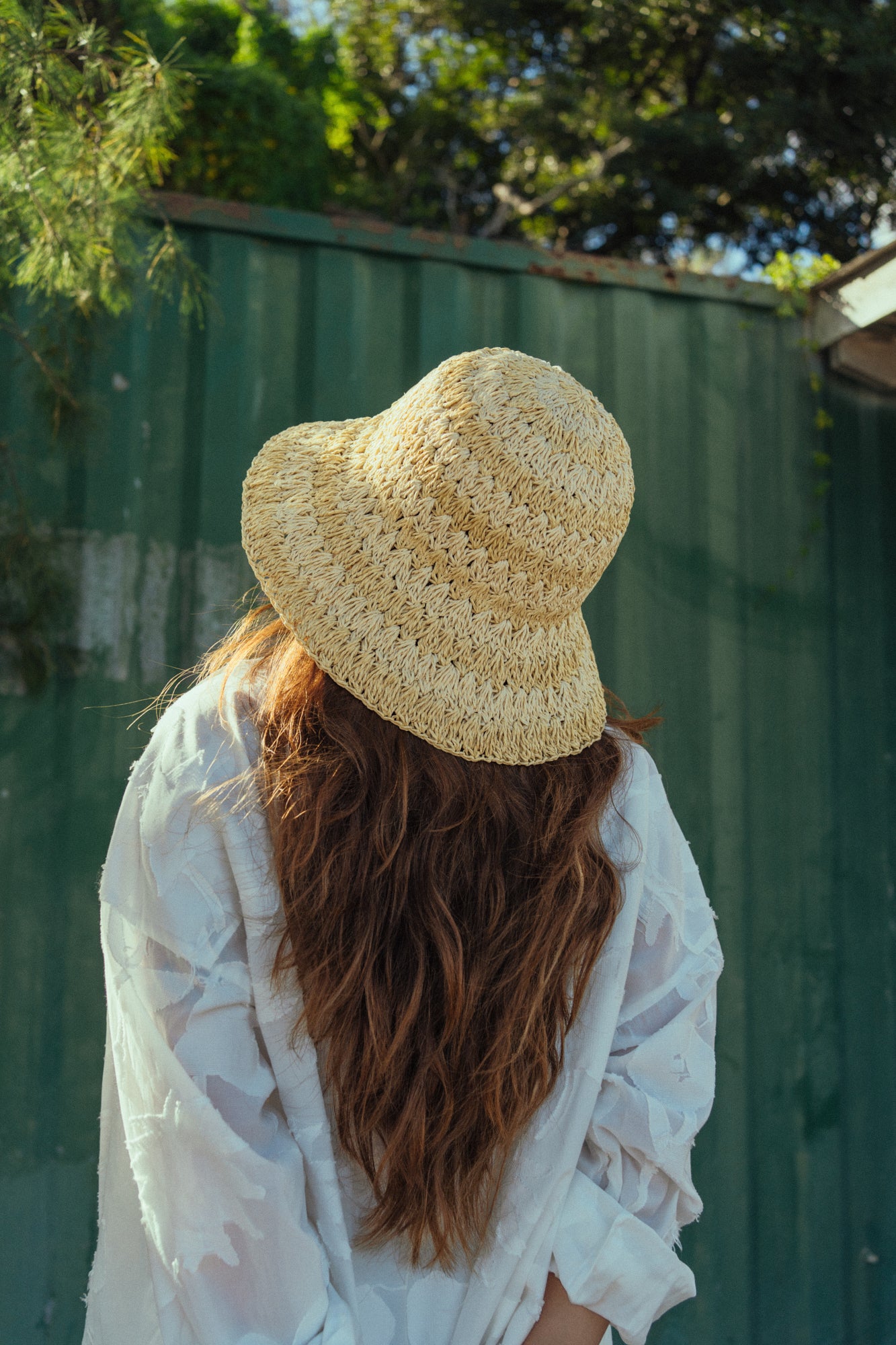 "Linea" Packable Straw Hat - Khaki