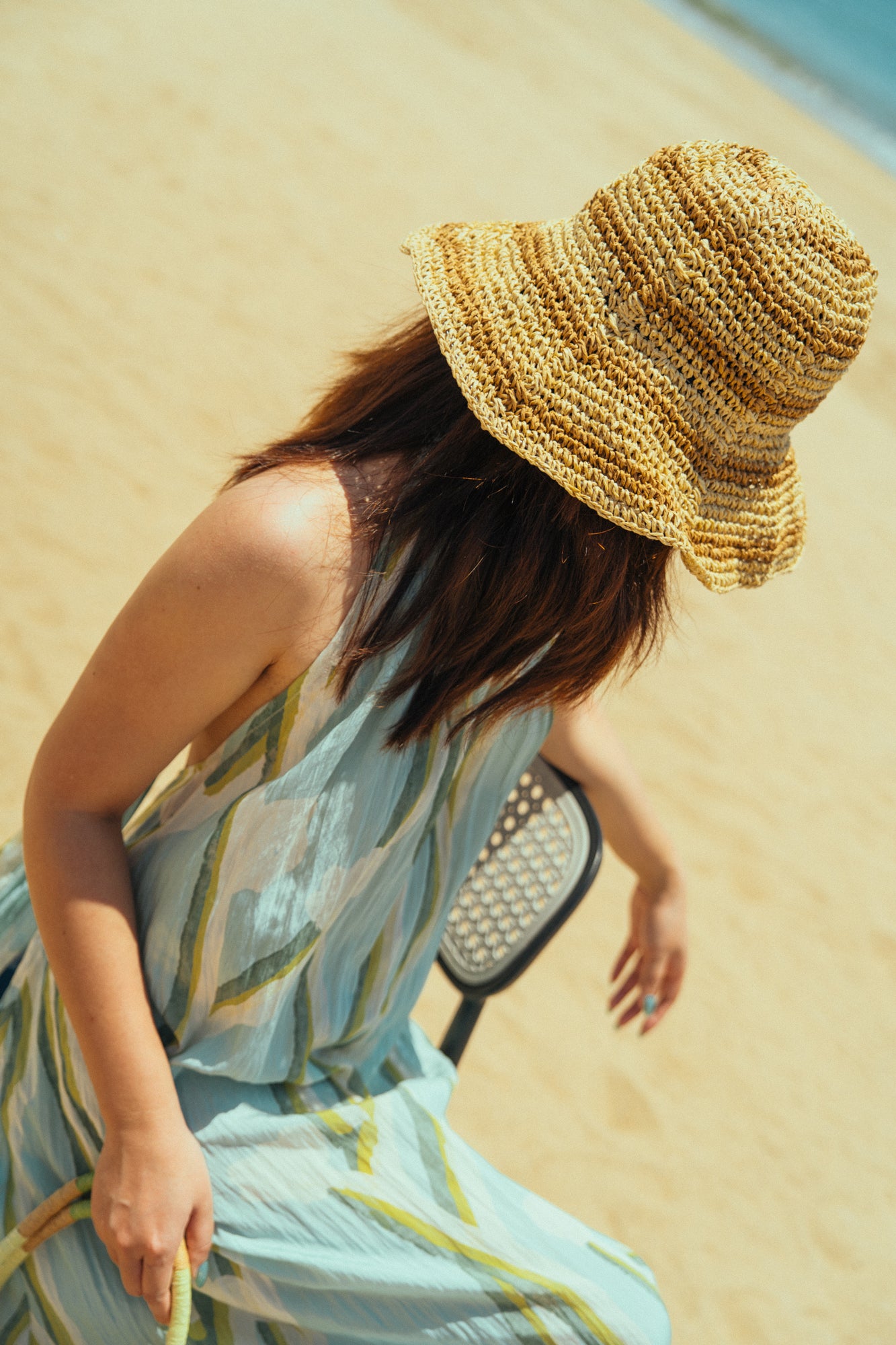 "Linea" Soft Packable Straw Hat - Mocha