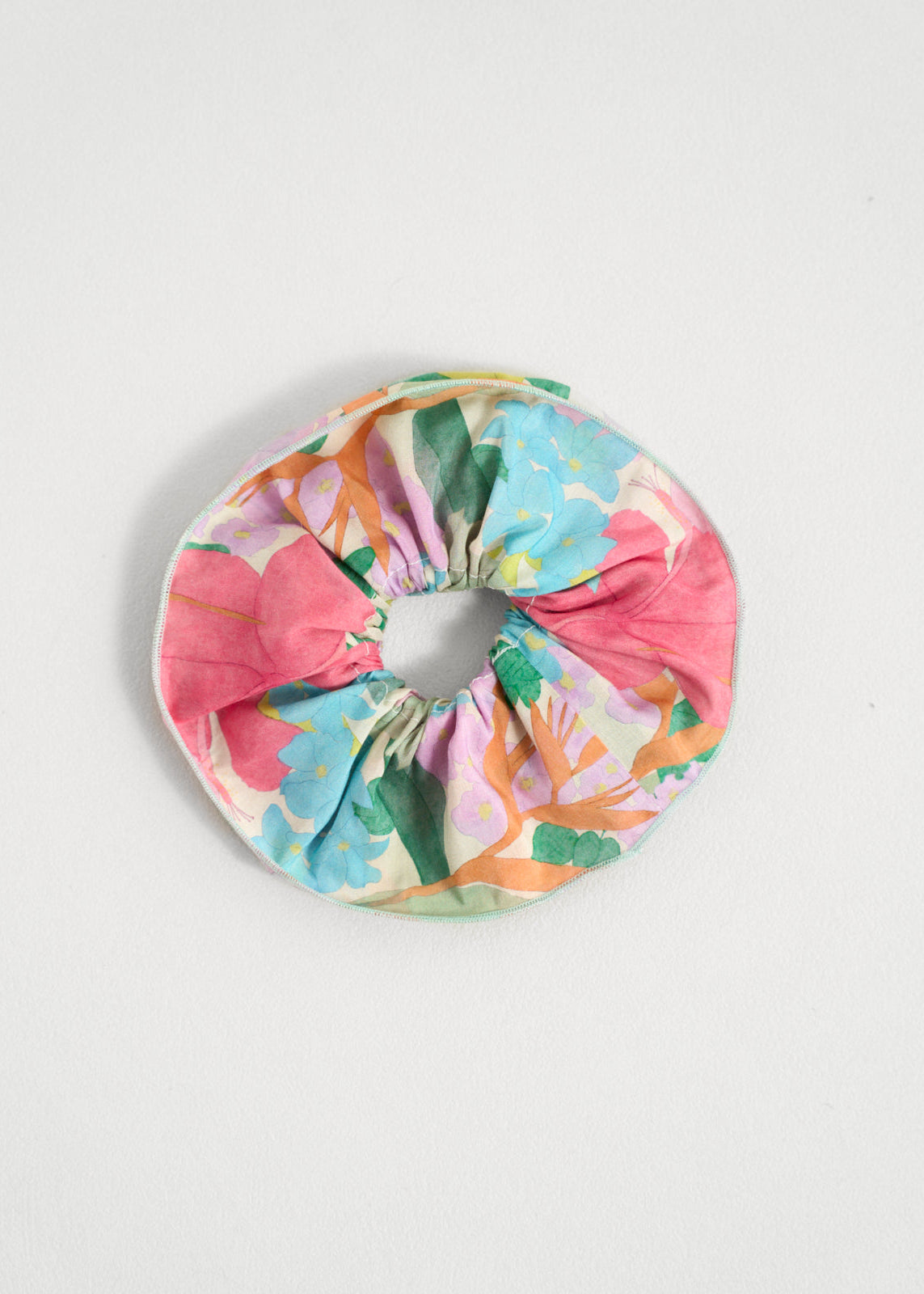Lost Pattern x Free People "Cartagena" Silk-Cotton Scrunchie - Champagne