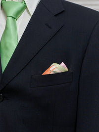 "Cartagena" Silk Pocket Square & Large Silk Scarf Set