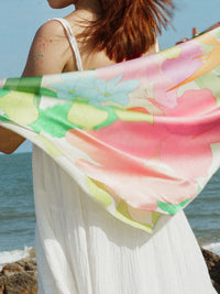 "Cartagena" Silk Pocket Square & Large Silk Scarf Set
