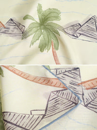 "Little Dix Bay" Silk Pocket Square & Large Silk Scarf Set