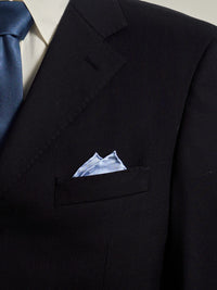 "New York In Sketches" Silk Pocket Square & Silk Scarf Set - Blue