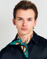 "Madagascar" Silk Bandana