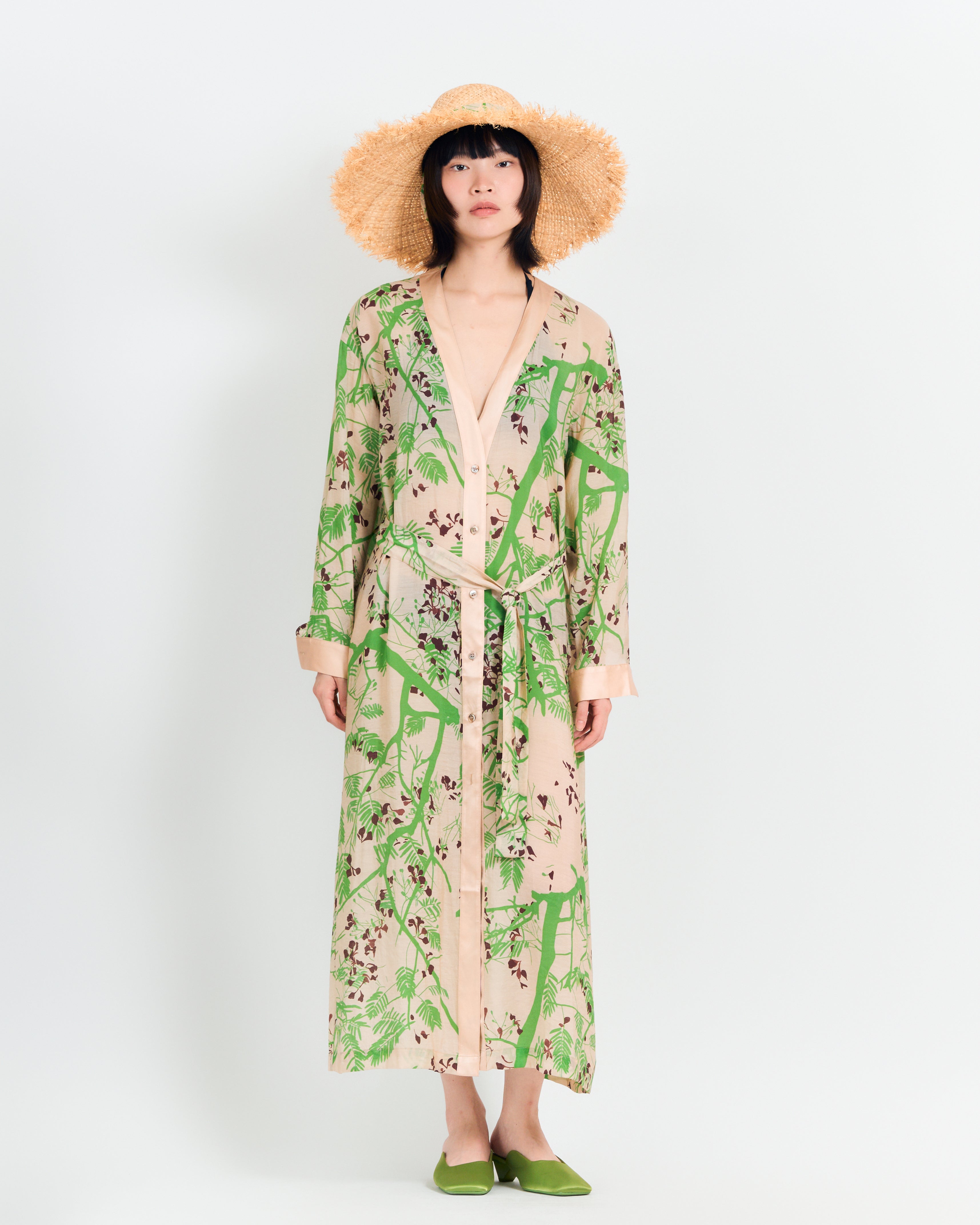 "Coco Dream" Straw Hat with Ribbon Tie