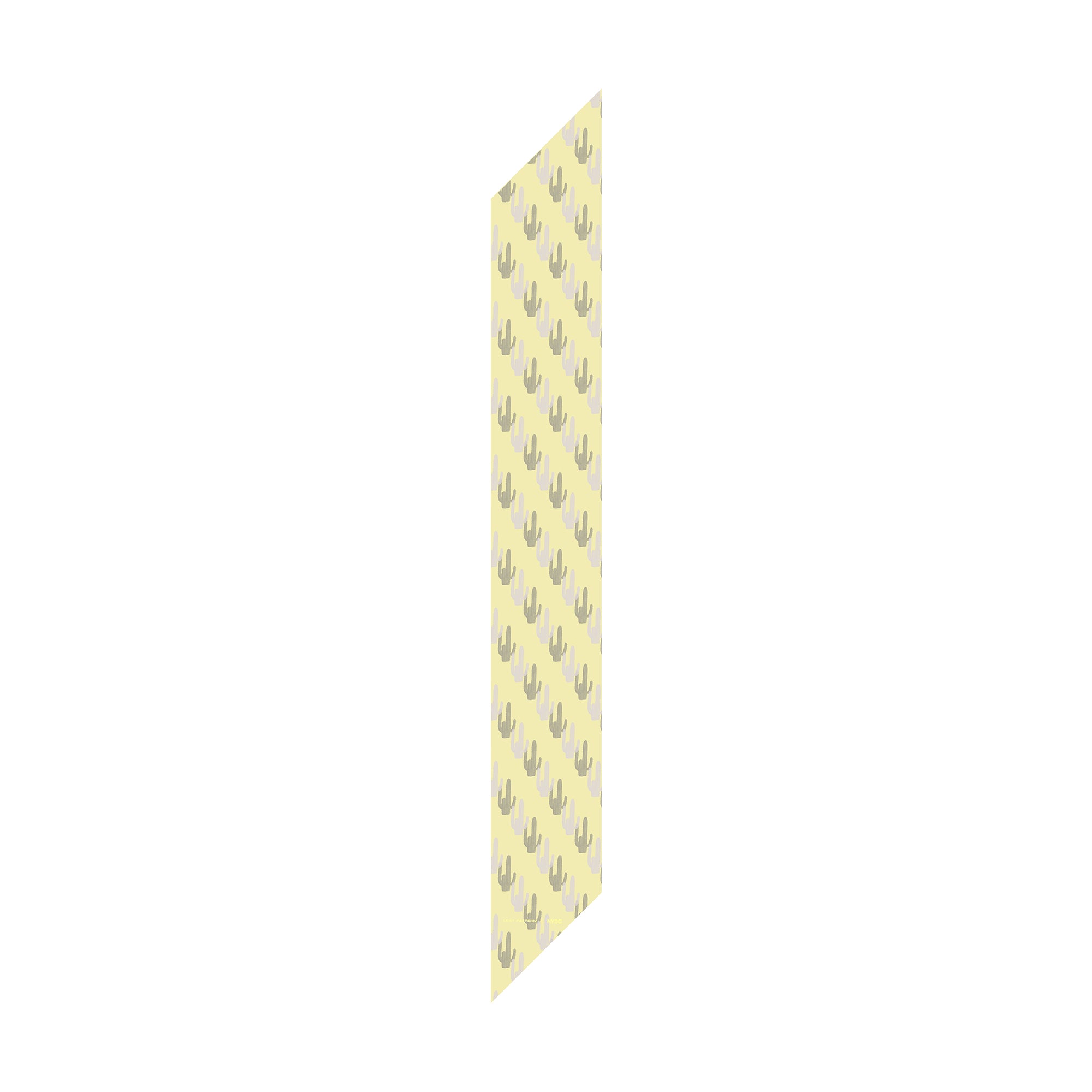 Lost Pattern x NYBG "Oasis Charms" Silk Chiffon Neck Scarf - Yellow