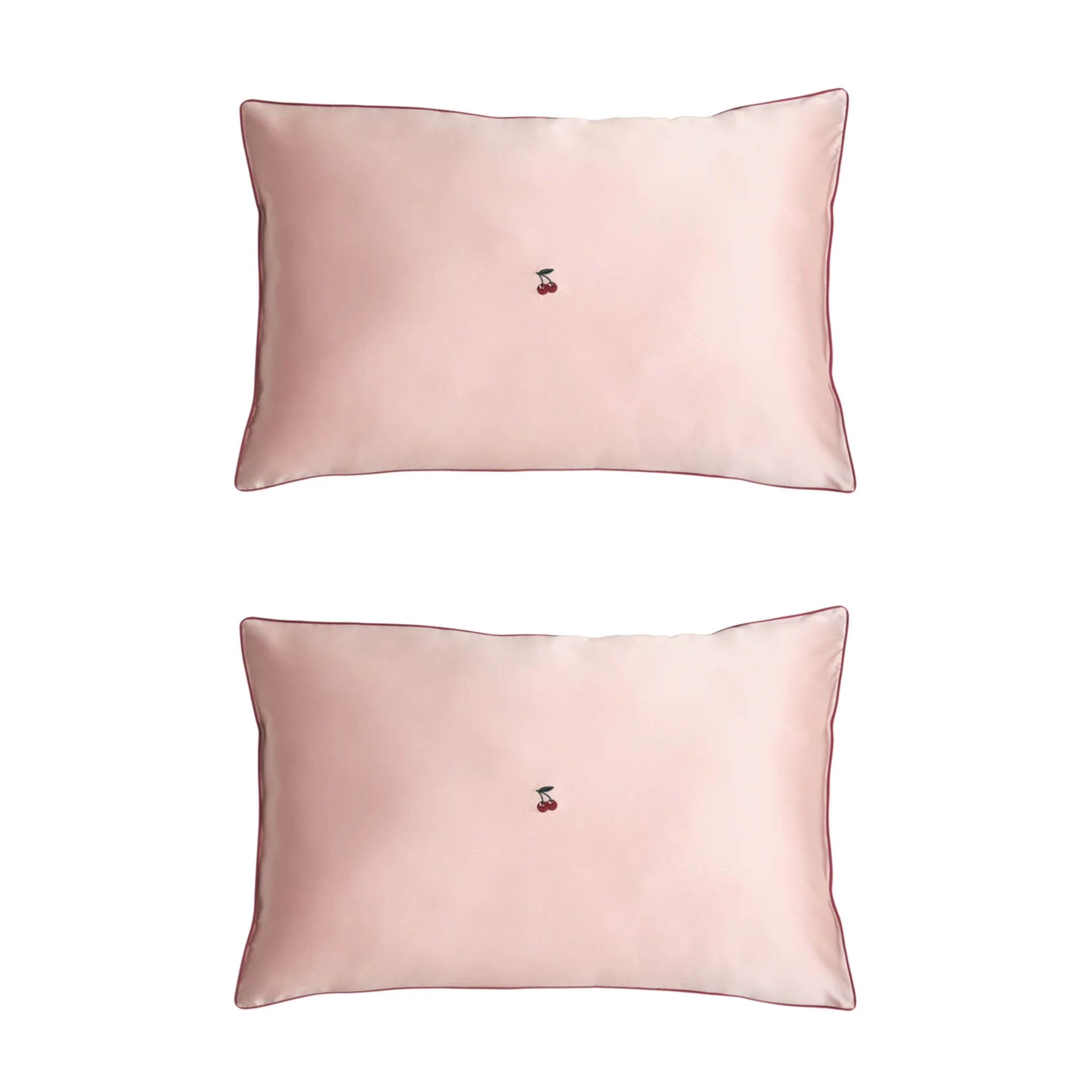 "Lost Cherries" 2-Piece Silk Pillowcase Gift Set