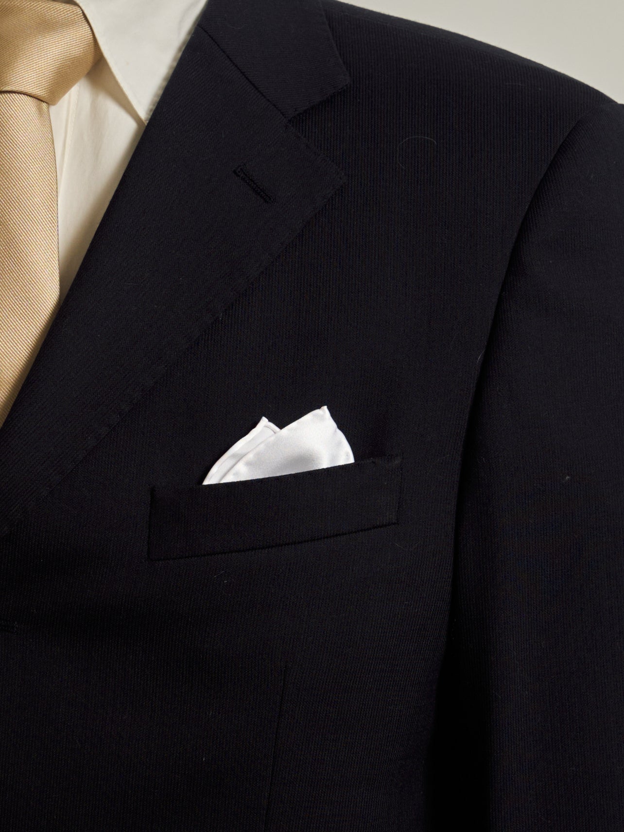 "Dapper Fold" Silk Pocket Square - White