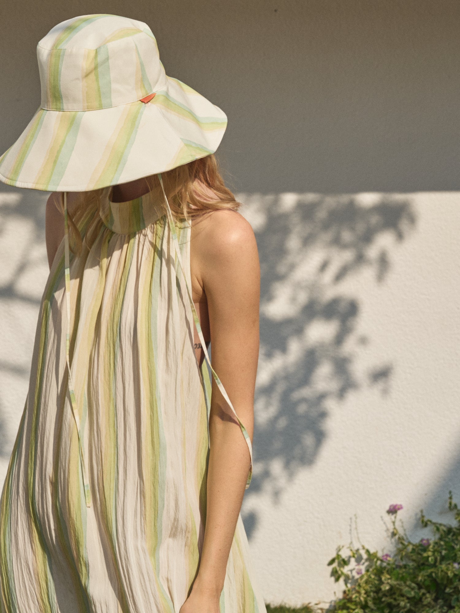 “Ethereal Mirage" Reversible Sun Hat - Sage