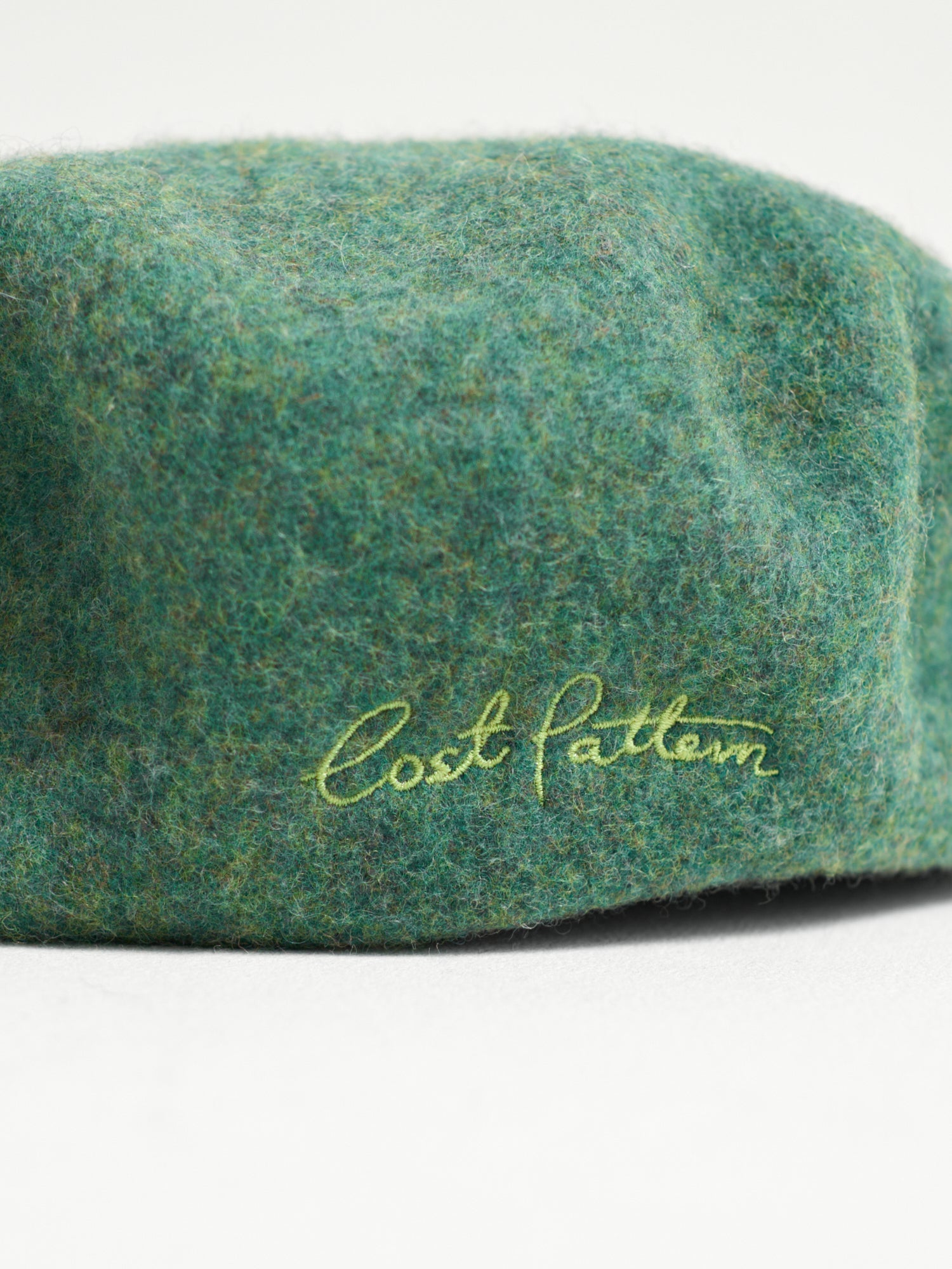 "Bon Chic" Wool Beret - Moss Green