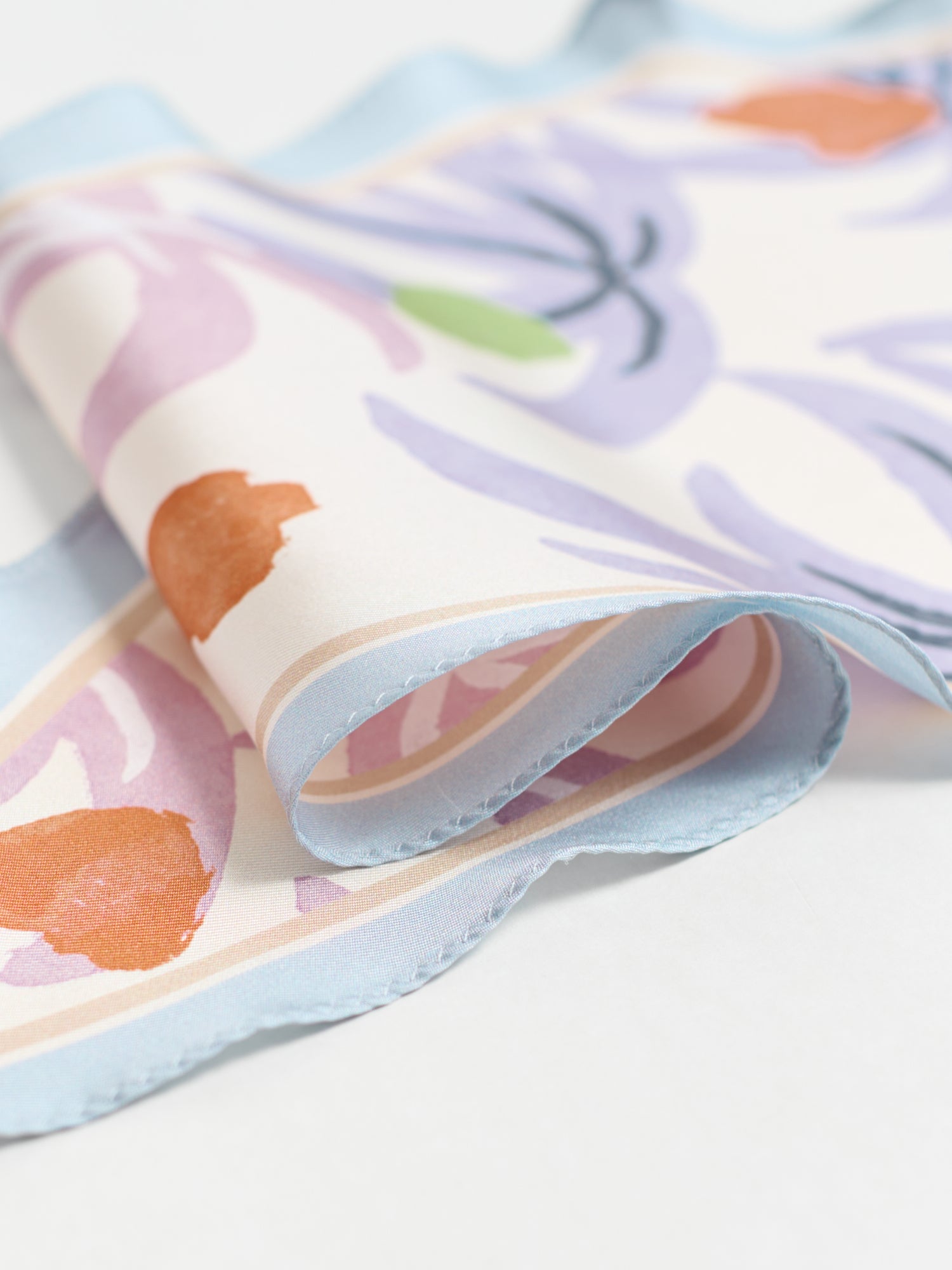 "Ethereal Mirage" Silk Diamond Neckerchief - Pastel