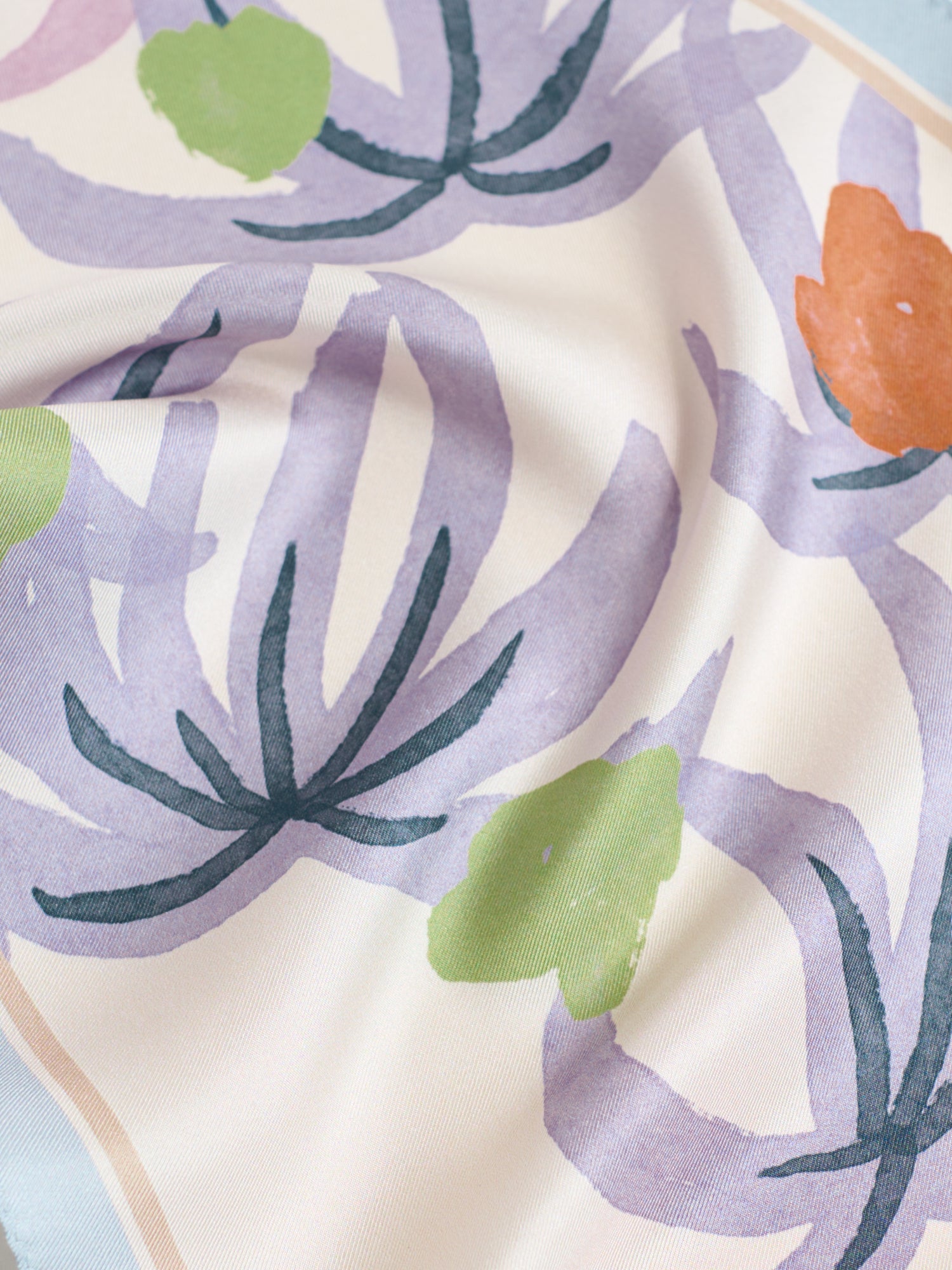 "Ethereal Mirage" Silk Diamond Neckerchief - Pastel