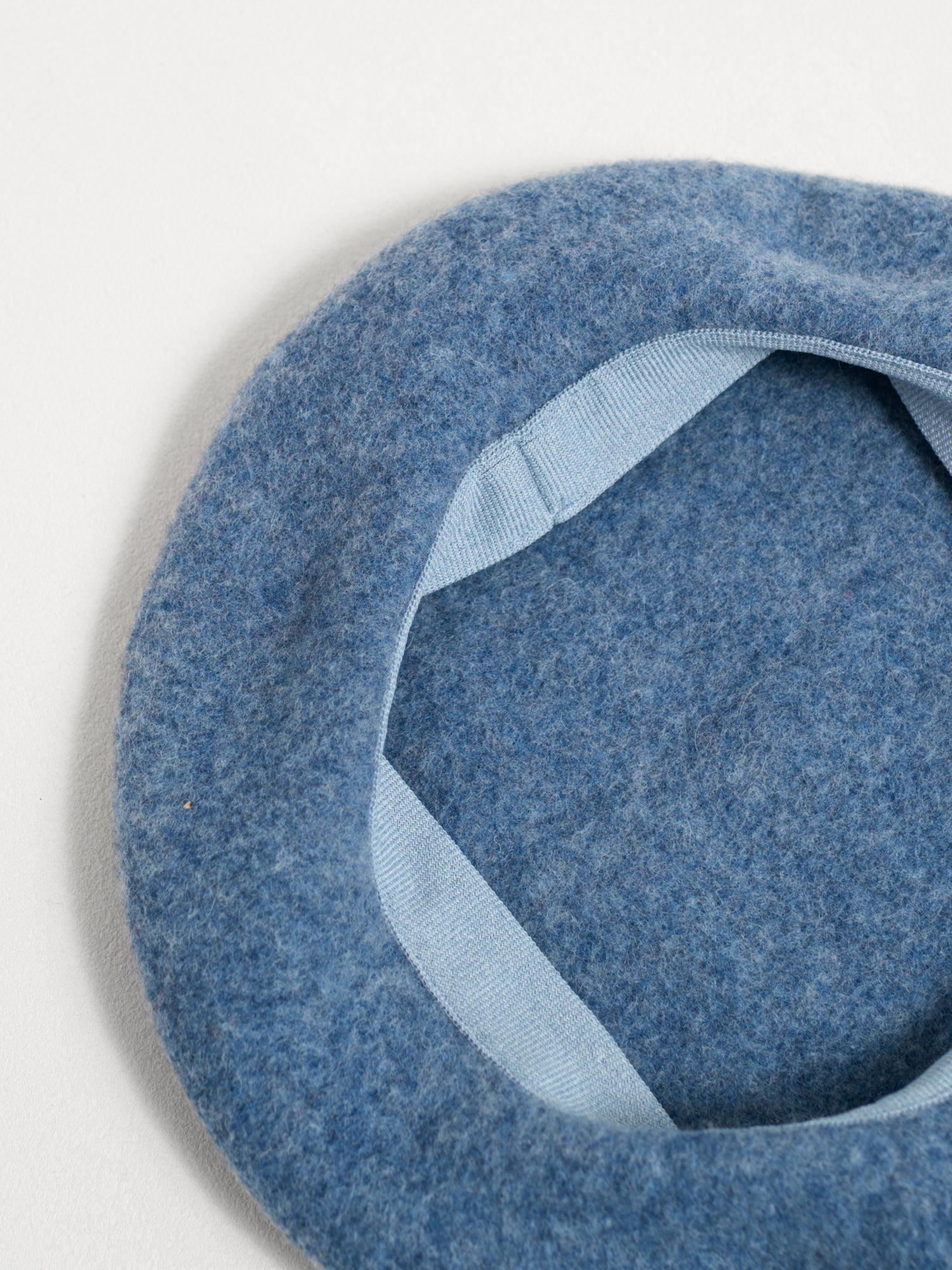 "Bon Chic" Wool Beret - Dusty Blue