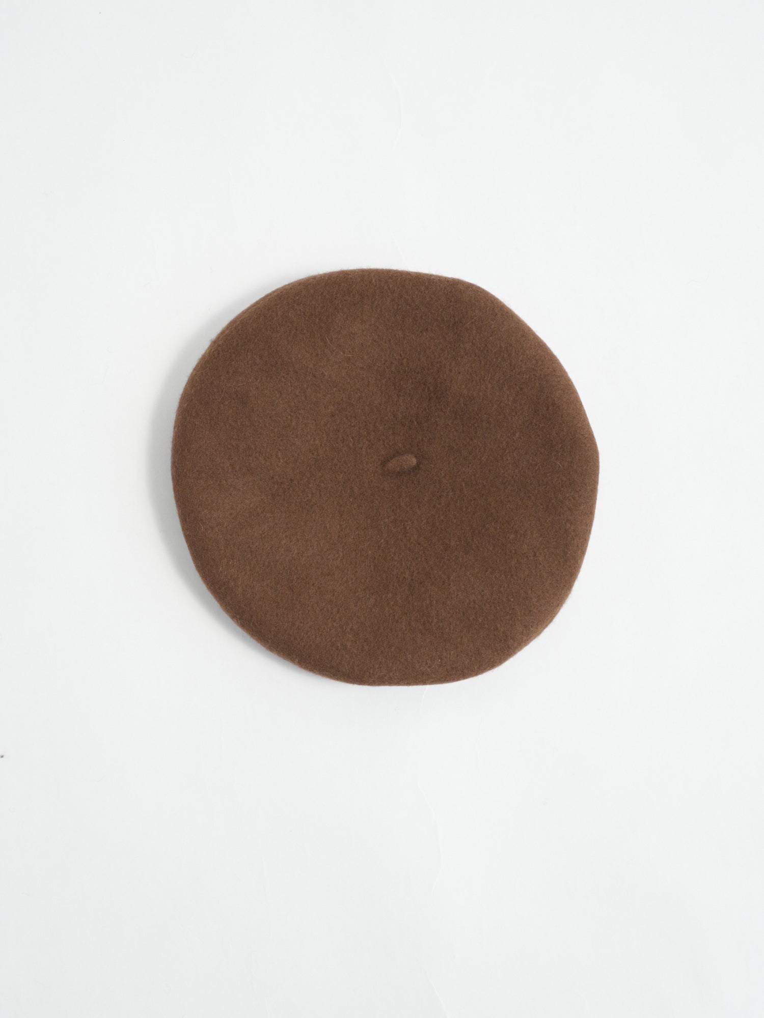 "Bon Chic" Wool Beret - Chestnut
