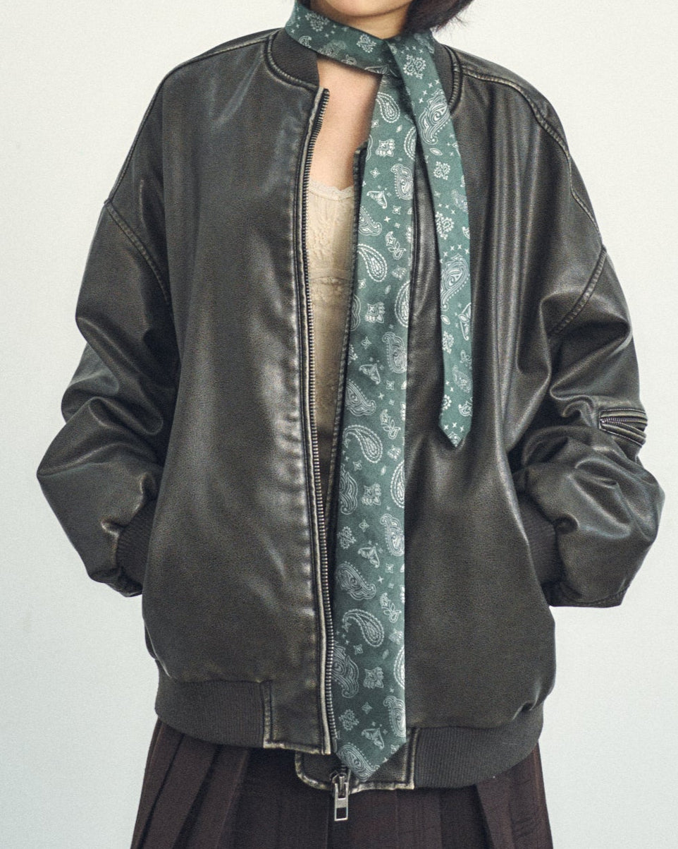 “Paisley" Silk Jacquard Tie - Green