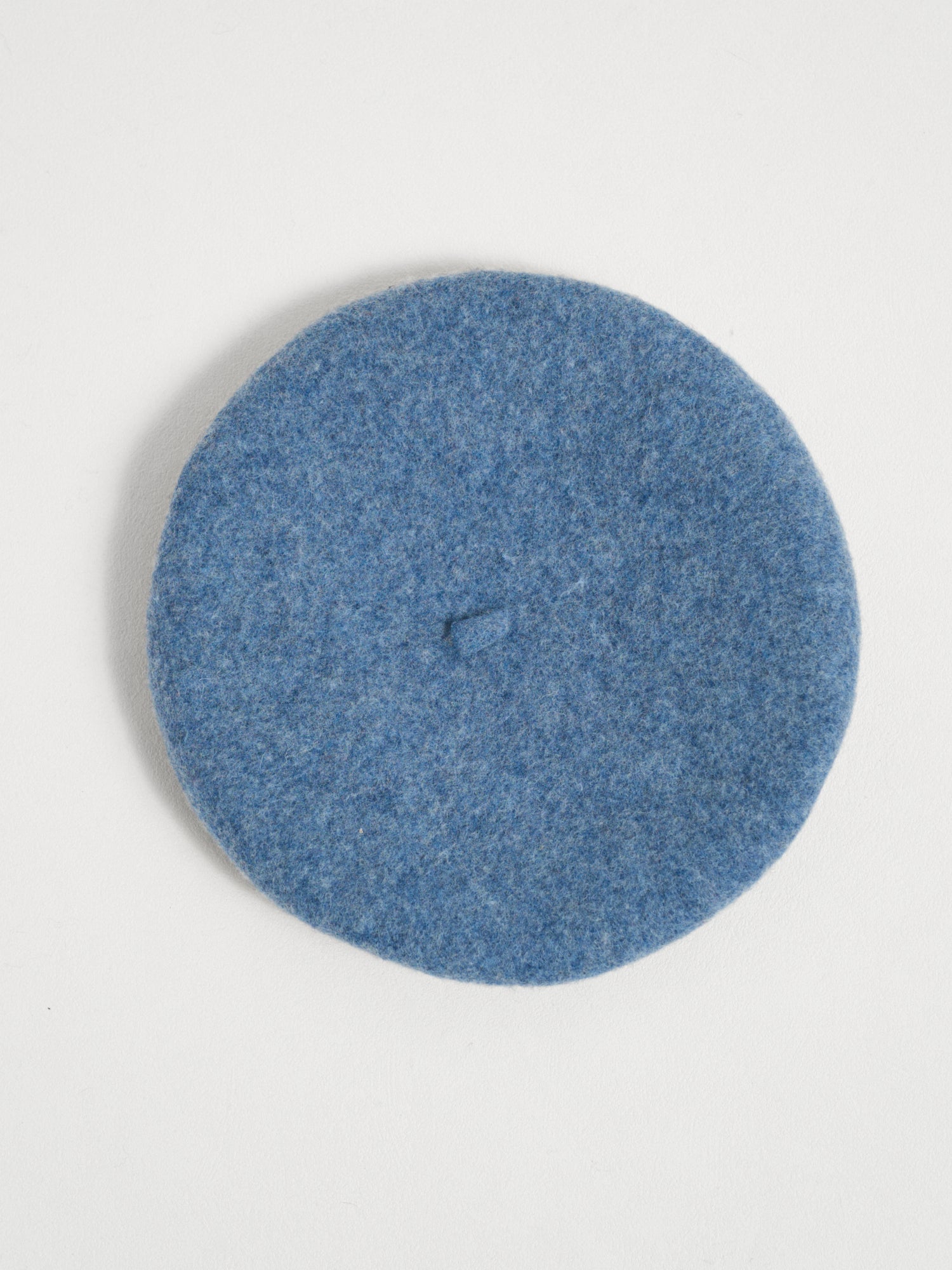 "Bon Chic" Wool Beret - Dusty Blue