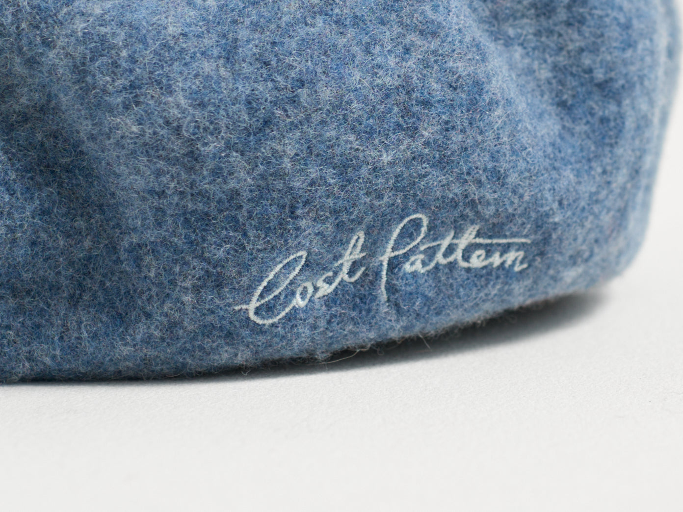 "Bon Chic" Wool Beret - Dusty Blue