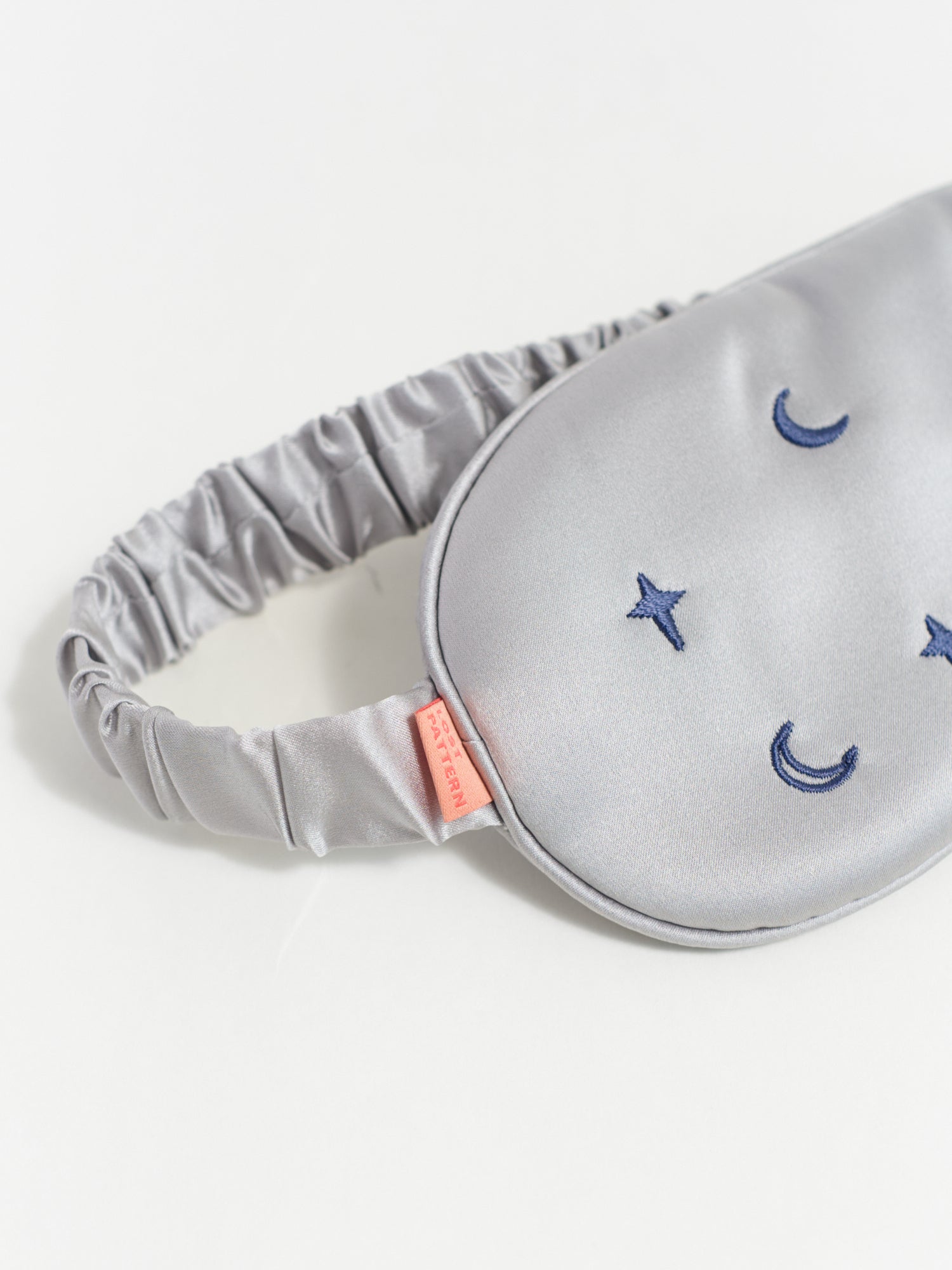 "Moonlit Stars" Silk Sleep Eye Mask - Silver