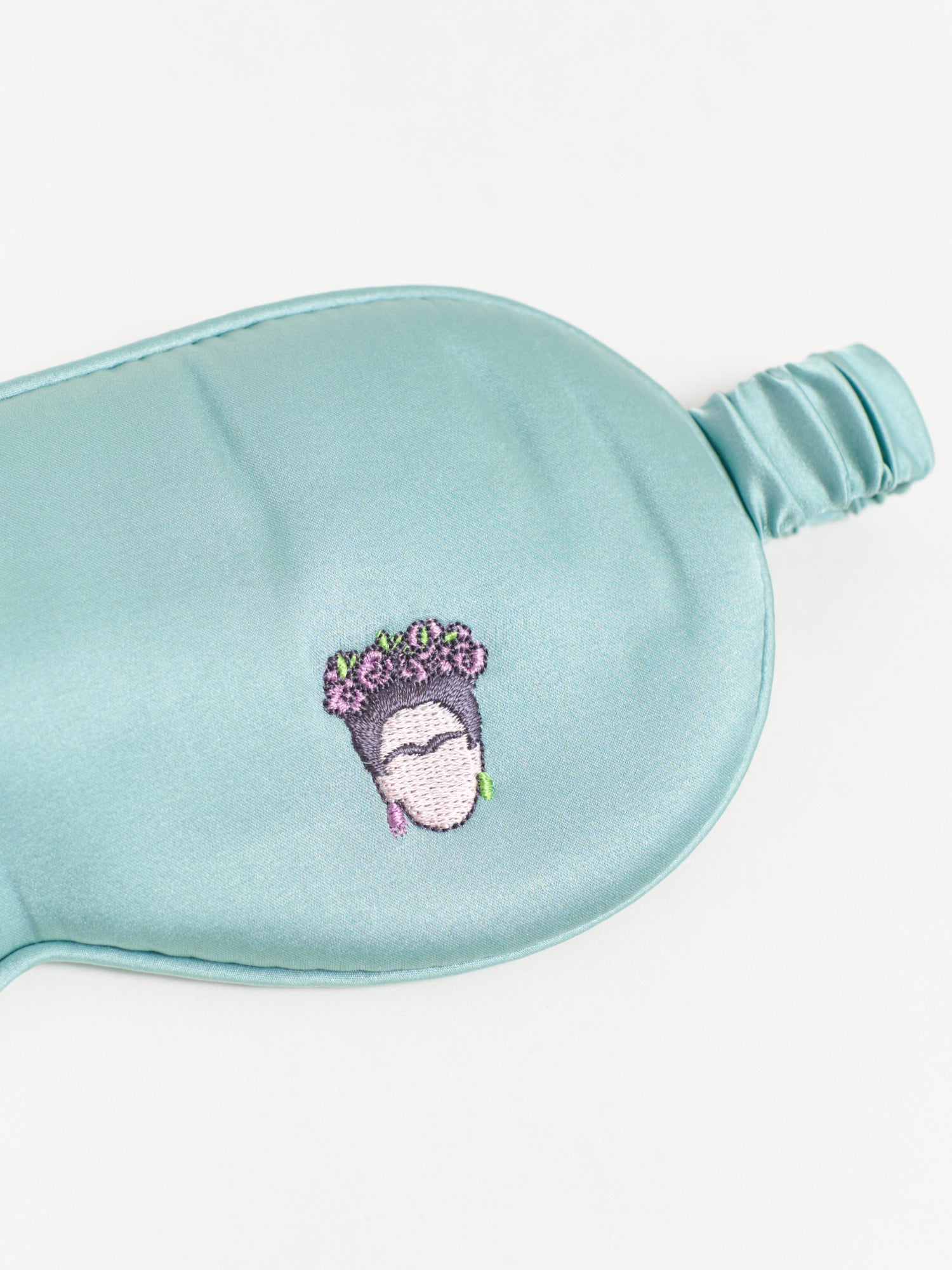 "Frida" Silk Sleep Eye Mask - Teal