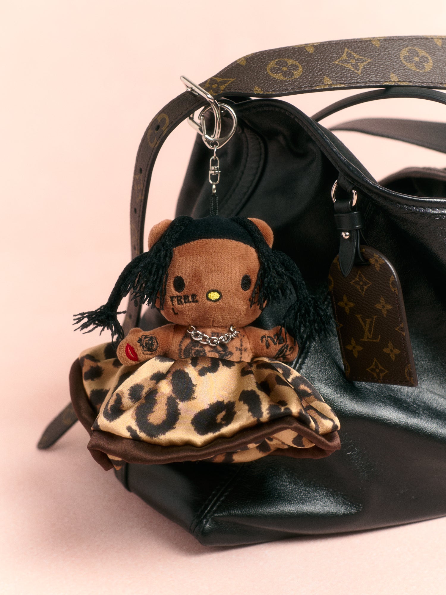 "Spot Chic" Oversized Silk Scrunchie - Classic Leopard