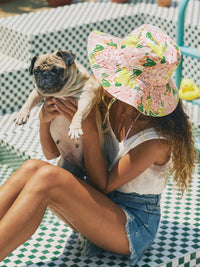"Le Jardin" Reversible Sun Hat - Green