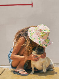 "Le Jardin" Reversible Sun Hat - Green