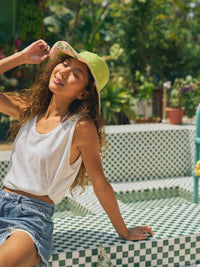 "Le Jardin" Reversible Sun Hat - Green