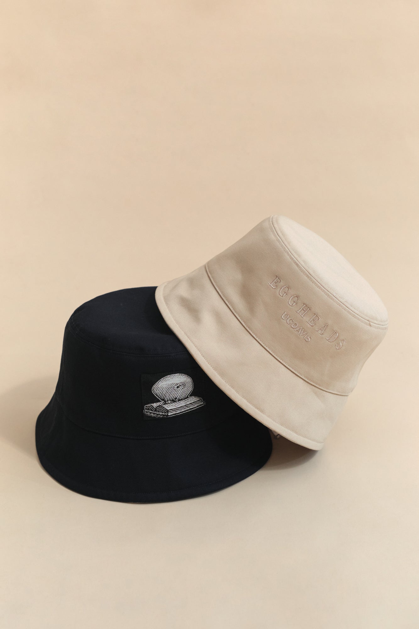 "Bookhead" Cotton Reversible Bucket Hat - Black - LOST PATTERN Hats