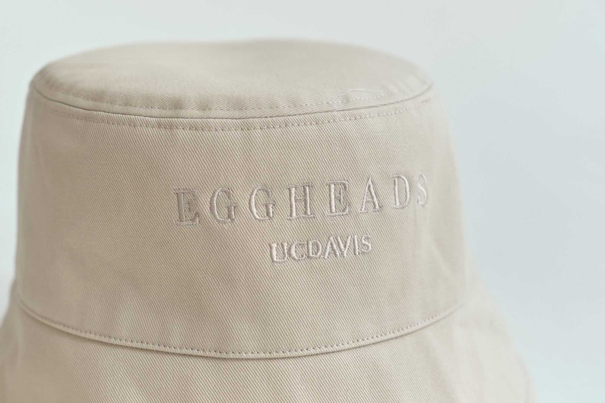 "Eggheads" Cotton Reversible Bucket Hat - White - LOST PATTERN Hats