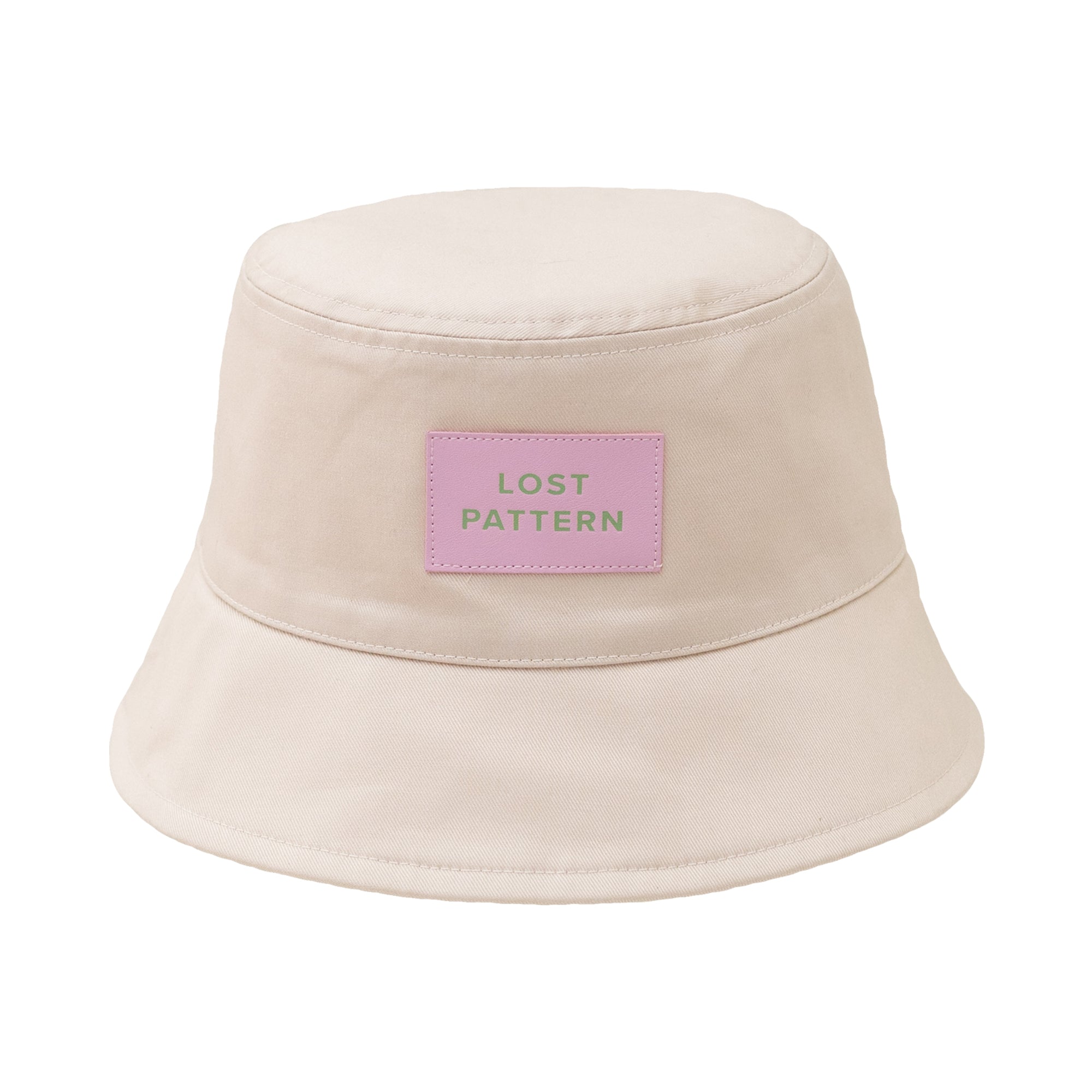 "Forest" Cotton Reversible Bucket Hat - Cream - Cream - LOST PATTERN Hats