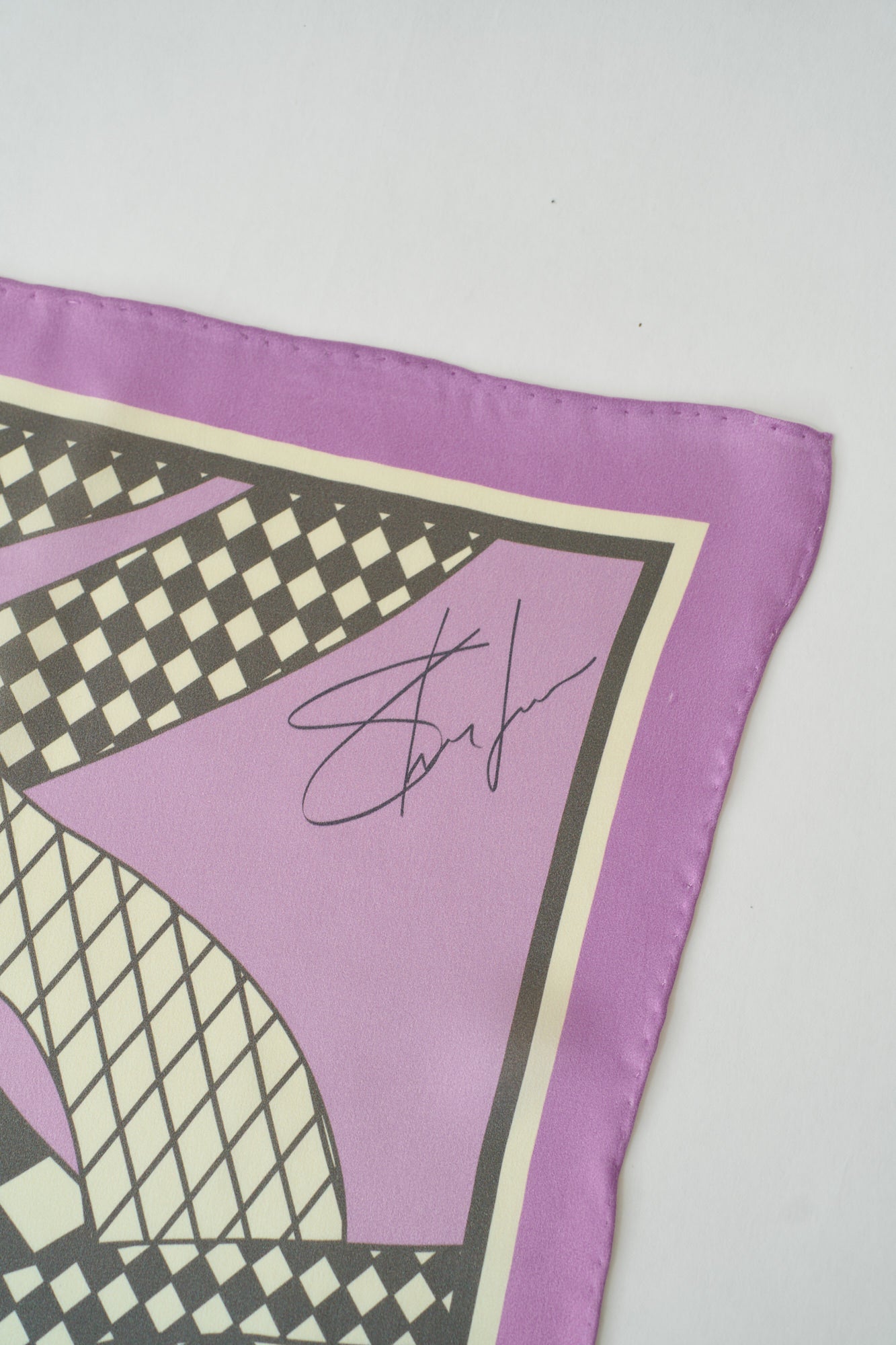"Journey" Silk Scarf by SHANTALL LACAYO - Lavender Pink - LOST PATTERN Silk Square Scarf