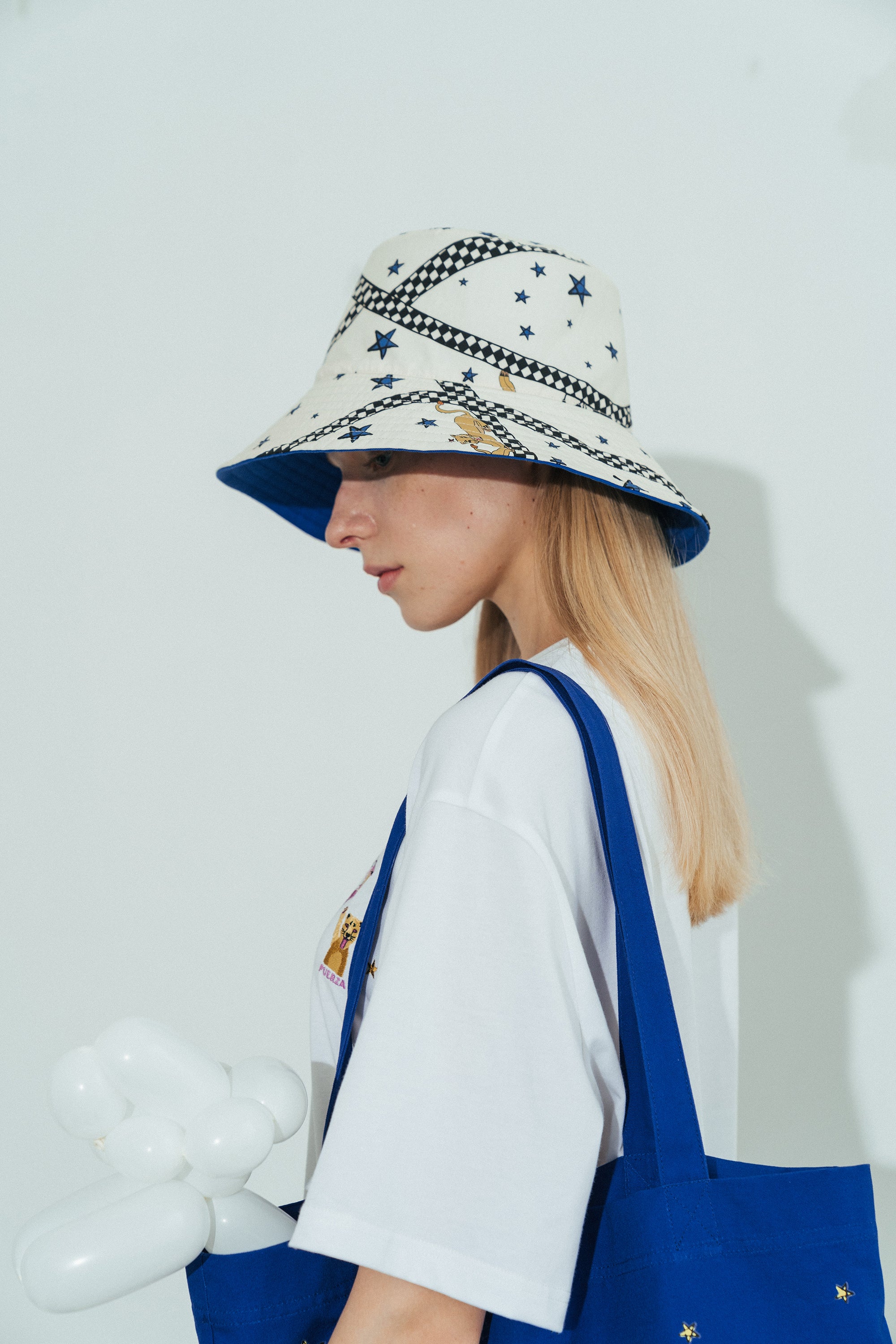 Shantall Lacayo x Lost Pattern Reversible Bucket Hat - LOST PATTERN Hats