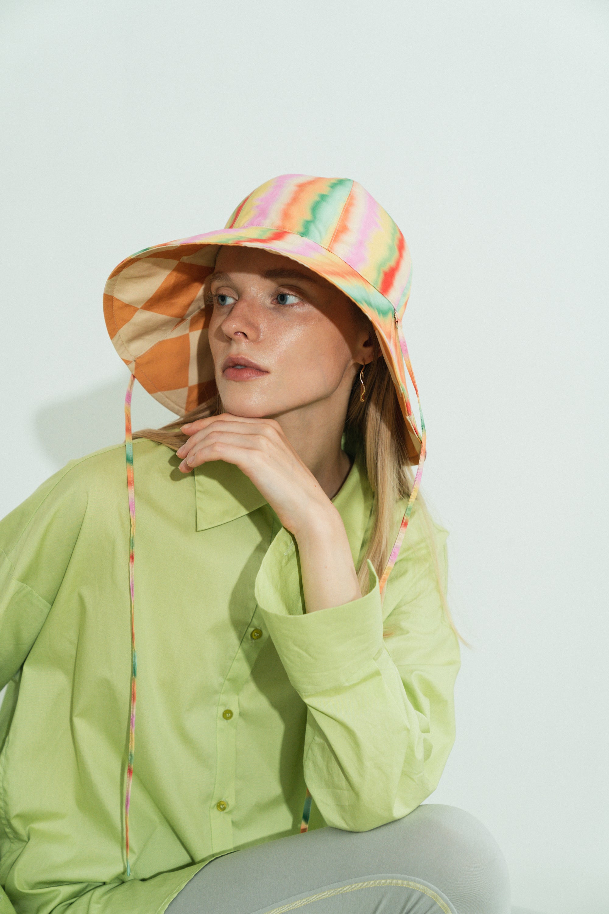 "Day Dream" Reversible Sun Hat - Rainbow - LOST PATTERN Hats