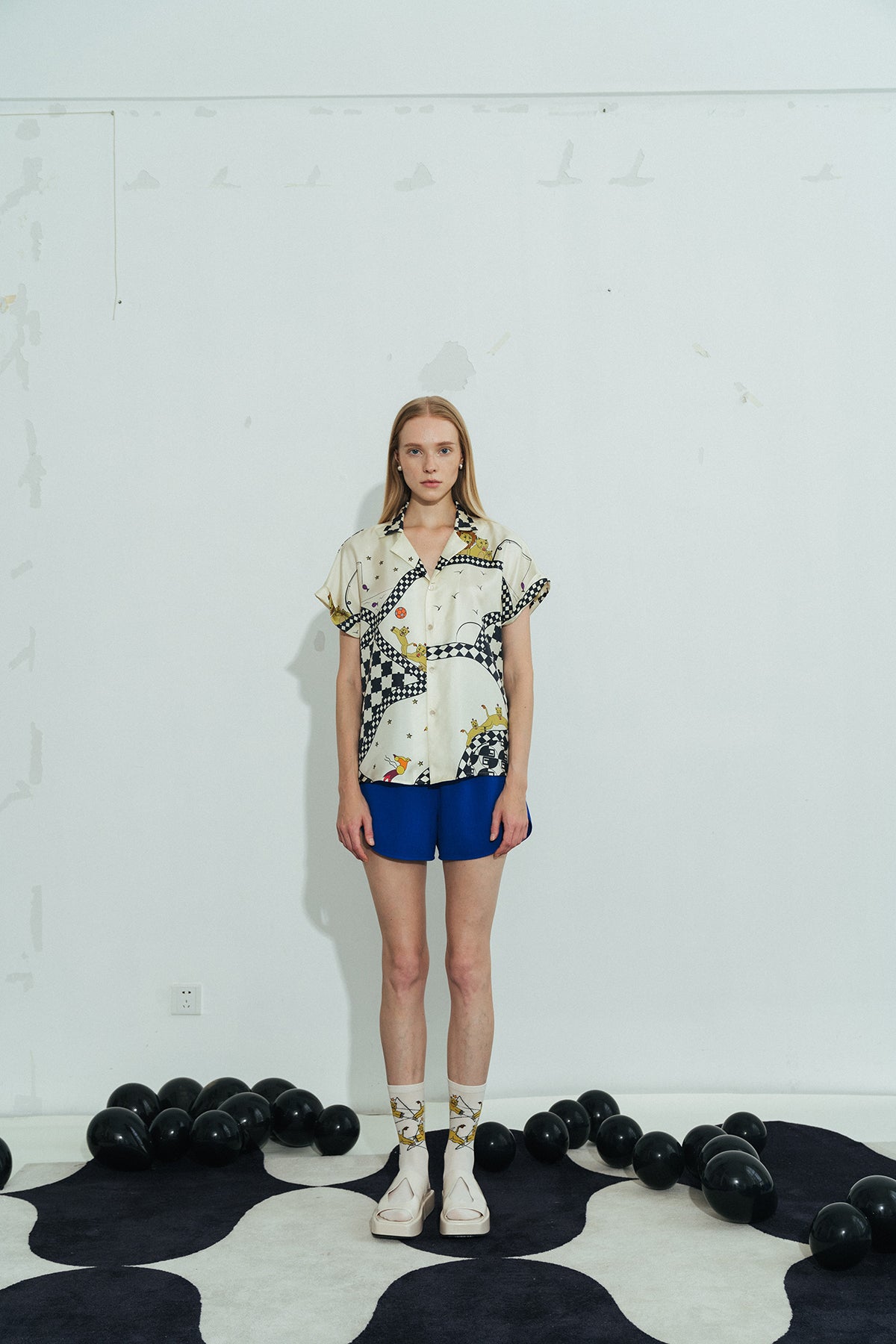 Shantall Lacayo x Lost Pattern Silk Shirt - White - LOST PATTERN Shirt