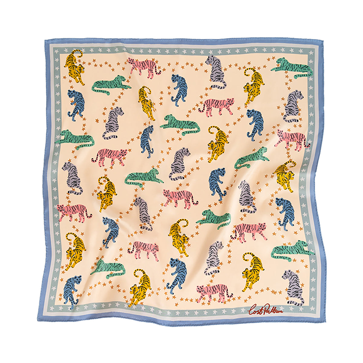 RFCO 22x22 Safari Animal Print Bandana – Cheetah, Lion, Tiger – 100% Cotton