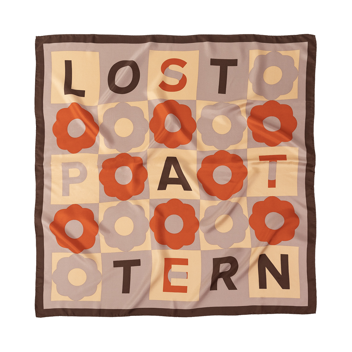 Lost Pattern Lexicon Silk Bandana Scarf