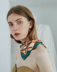 "Madagascar" Silk Bandana