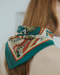 "Madagascar" Silk Bandana