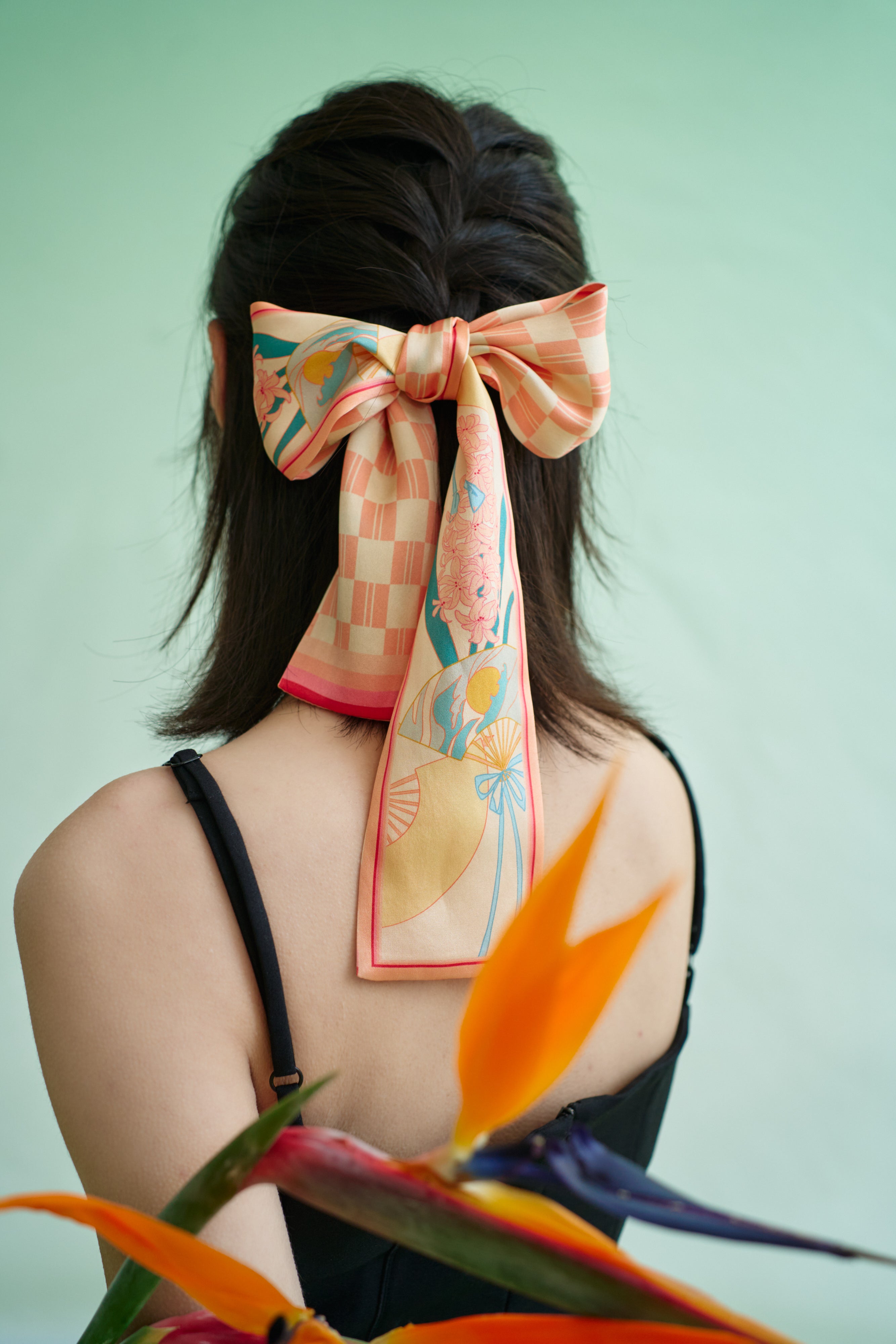 Lost Pattern Dream Silk Twilly Scarf | Bow Ties for Women