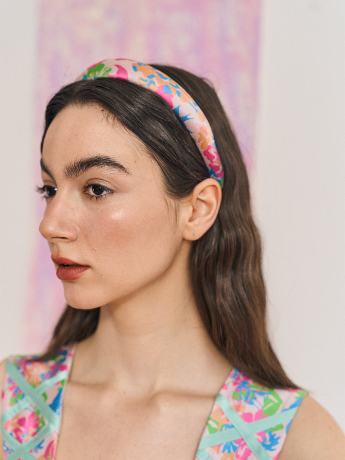 FRIDA x LOST PATTERN "Frida's Garden" Jacquard Hairband - Pastel - LOST PATTERN Hair Accessories