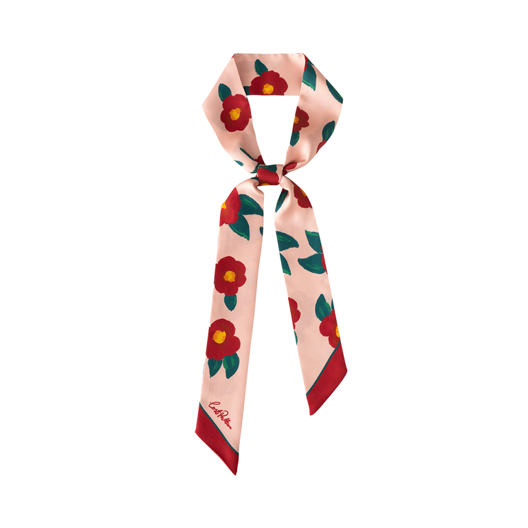 Dream Silk Twilly Neck Bow - Pink, Lost Pattern NYC