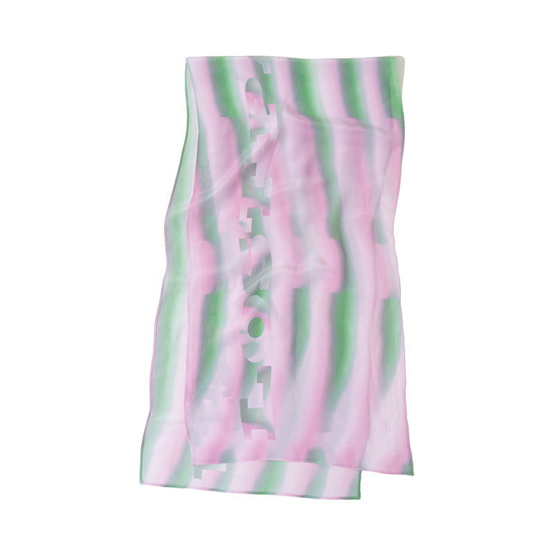 "Day Dream" Silk Long Scarf - Pink - LOST PATTERN Silk Shawl