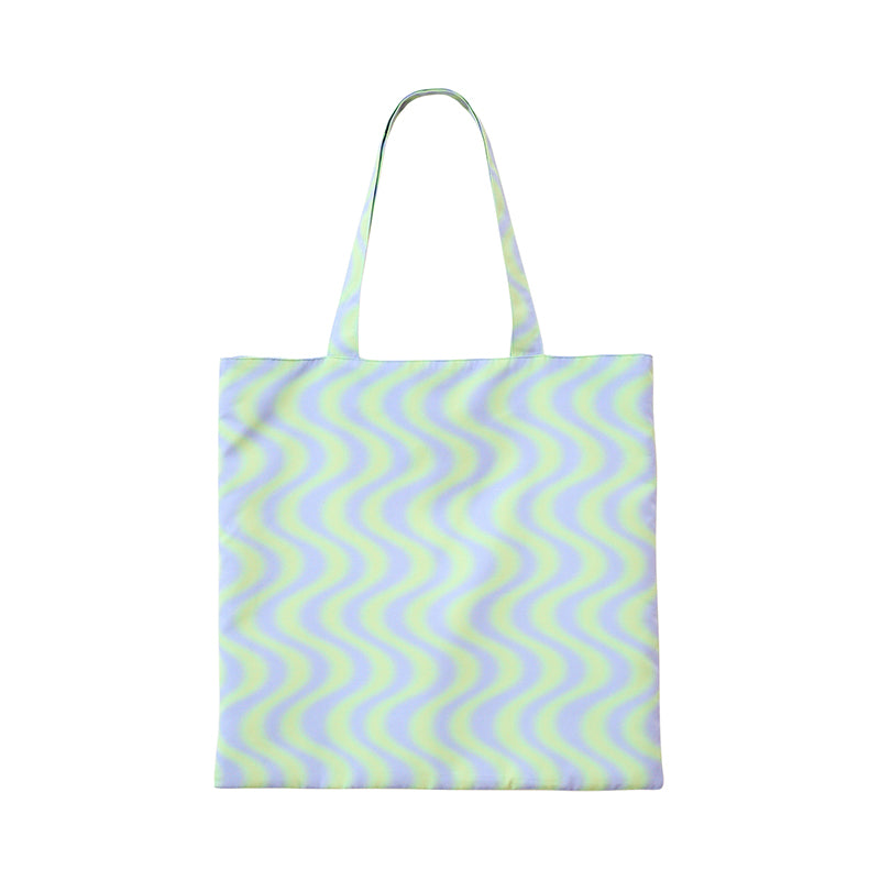 "Day Dream" Tote Bag - Blue Waves - Blue Waves - LOST PATTERN Tote Bag